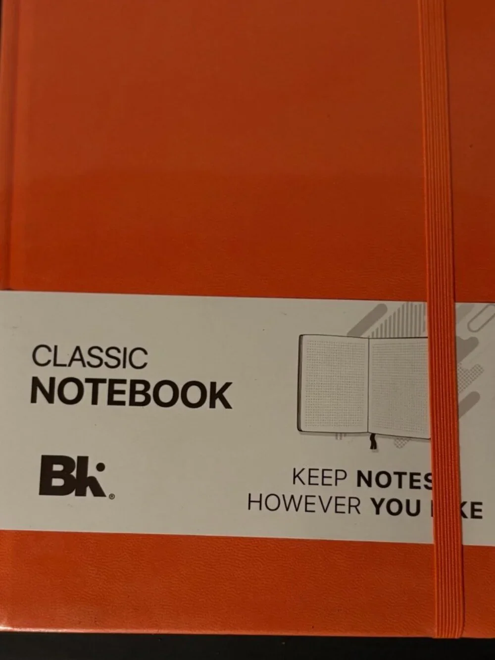 Premium Classic Executive Hardcover Notebook Line-Ruled Pages Orange